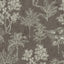 Galerie DWP0361-05 Zen Floating Foliage Silver Grey Wallpaper DWP0361-05 Silver Grey Wallpaper