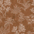 Galerie DWP0361-07 Floating Foliage Orange Wallpaper