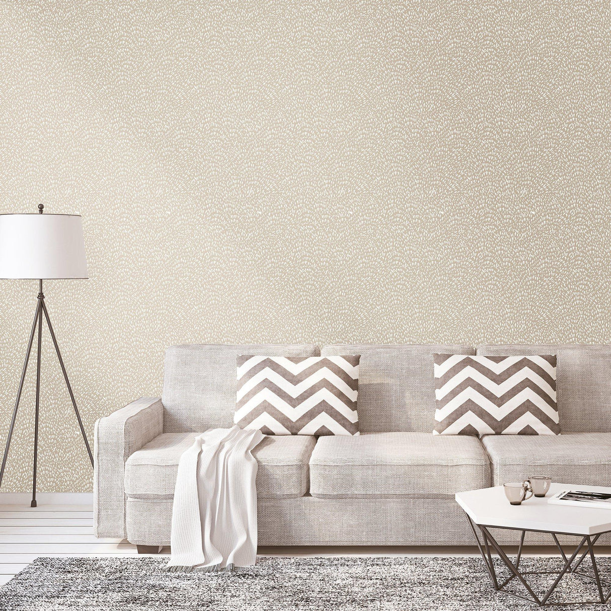 Galerie DWP0363-03 Zen Fan Fleck Cream Wallpaper DWP0363-03 Cream Wallpaper