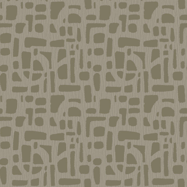 Galerie DWP0364-01 Zen Chunky Geo Gold Wallpaper DWP0364-01 Gold Wallpaper