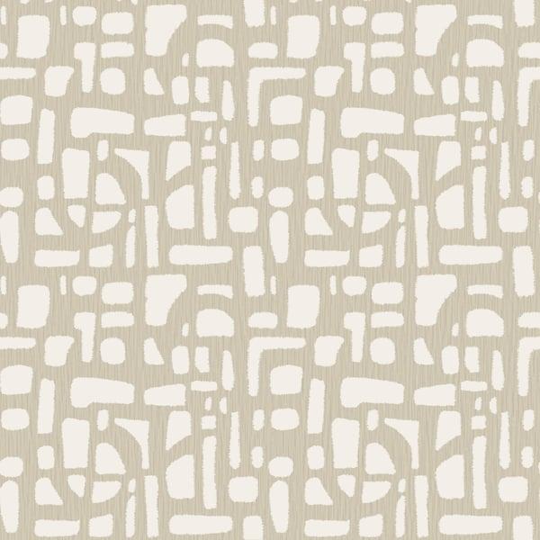 Galerie DWP0364-02 Chunky Geo Cream Wallpaper