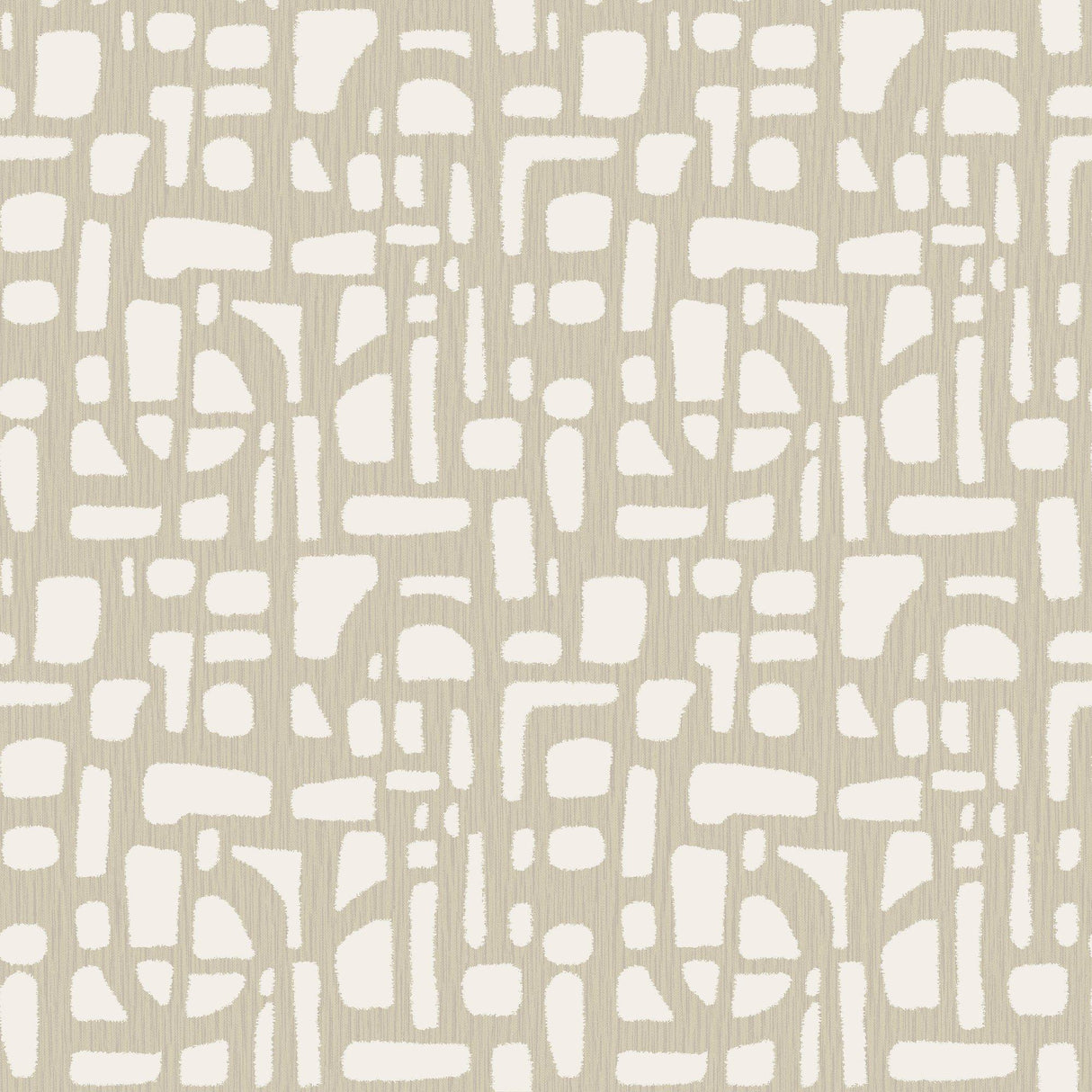 Galerie DWP0364-02 Zen Chunky Geo Cream Wallpaper DWP0364-02 Cream Wallpaper