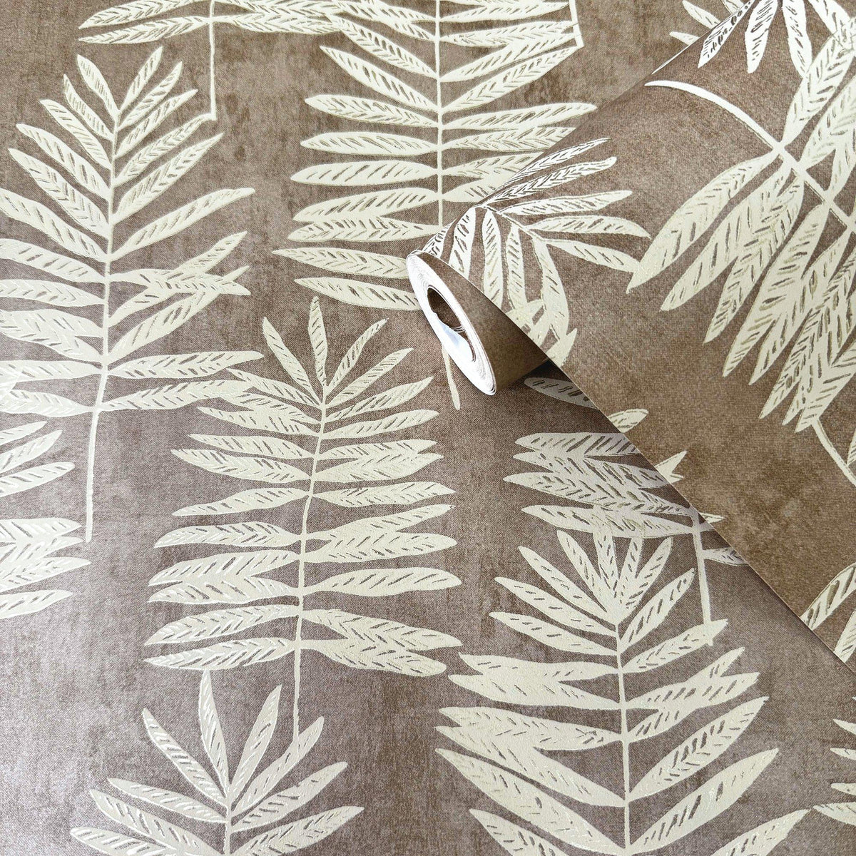 Galerie DWP0365-02 Zen Tumbling Leaf Bronze Brown Wallpaper DWP0365-02 Bronze Brown Wallpaper