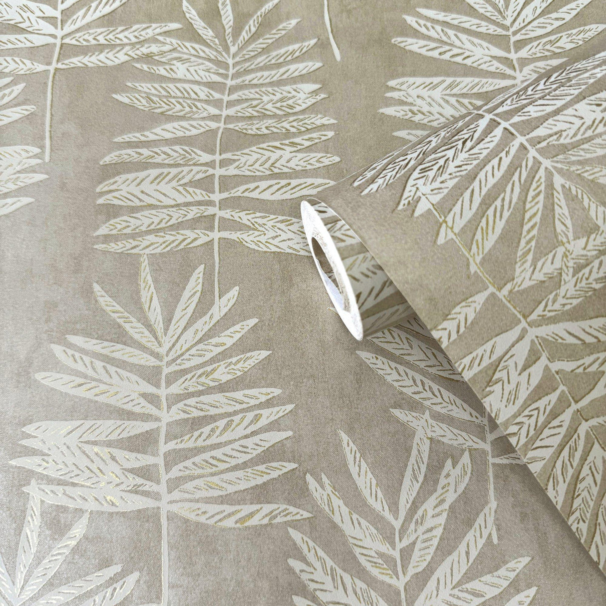 Galerie DWP0365-03 Zen Tumbling Leaf Cream Wallpaper DWP0365-03 Cream Wallpaper