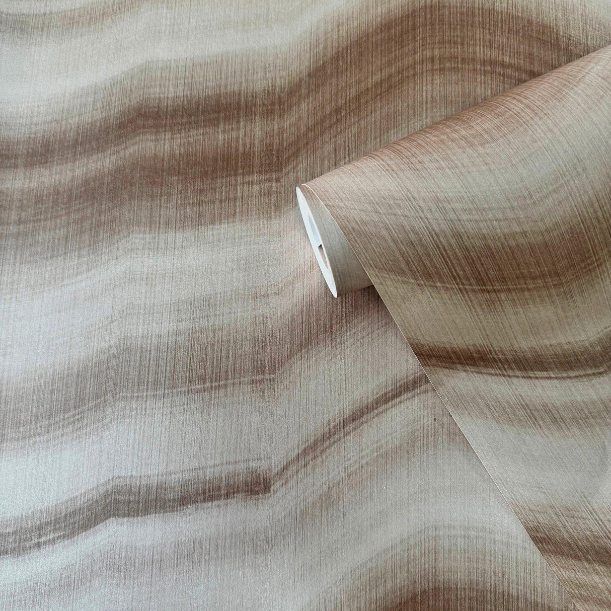 Galerie DWP0367-02 Zen Cloudy Stripe Bronze Brown Wallpaper DWP0367-02 Bronze Brown Wallpaper