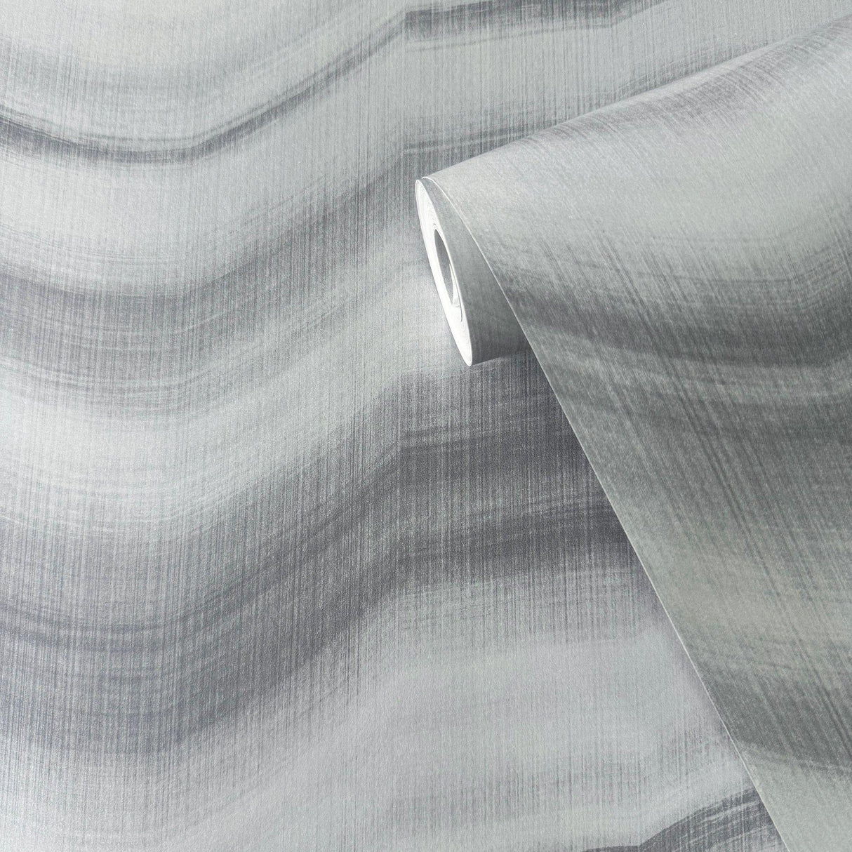 Galerie DWP0367-04 Zen Cloudy Stripe Silver Grey Wallpaper DWP0367-04 Silver Grey Wallpaper