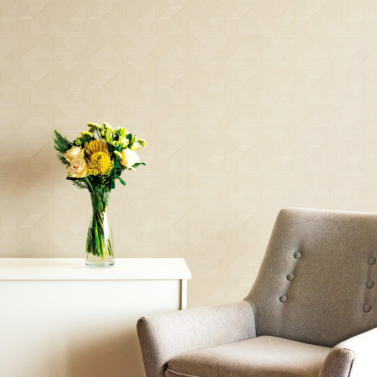 Galerie DWP0368-01 Zen Cleopatra Beige Wallpaper DWP0368-01 Beige Wallpaper