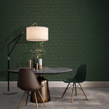 Galerie F-AF7006 Boutique Fan Green Wallpaper F-AF7006 Green Wallpaper