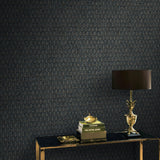 Galerie F-VL6007 Lustre Geo Arch Blue Wallpaper F-VL6007 Blue Wallpaper