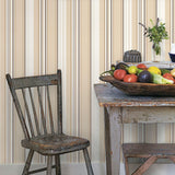 Galerie G12104 Kitchen Recipes Stripe Bronze Brown Wallpaper G12104 Bronze Brown Wallpaper