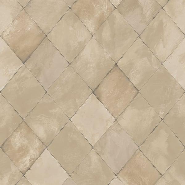 Galerie G12259 Tile Brick Stone Beige Wallpaper