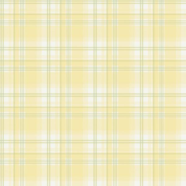 Galerie G12268 Check Plaid Yellow Wallpaper