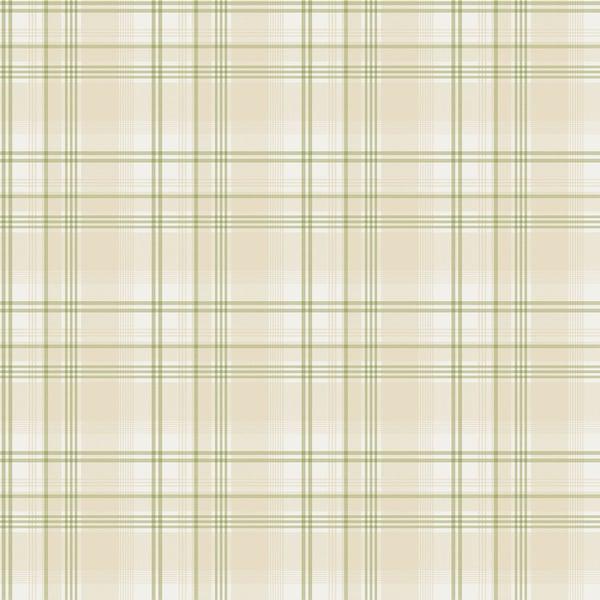 Galerie G12269 Check Plaid Beige Wallpaper