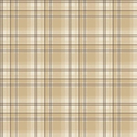 Galerie G12270 Check Plaid Bronze Brown Wallpaper