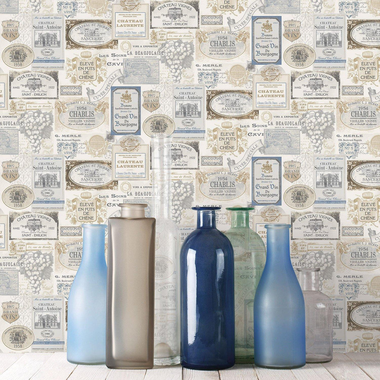 Galerie G12283 Kitchen Recipes Novelty Blue Wallpaper G12283 Blue Wallpaper