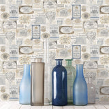 Galerie G12283 Kitchen Recipes Novelty Blue Wallpaper G12283 Blue Wallpaper
