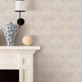 Galerie G34131 Nordic Elements Damask Pink Wallpaper G34131 Pink Wallpaper