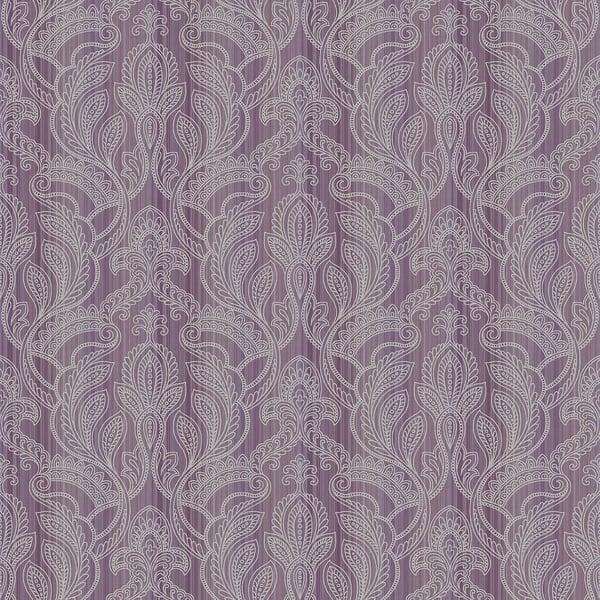 Galerie G34147 Damask Purple Lilac Wallpaper