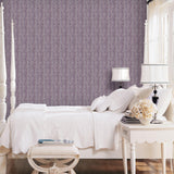 Galerie G34147 Nordic Elements Damask Purple Lilac Wallpaper G34147 Purple Lilac Wallpaper