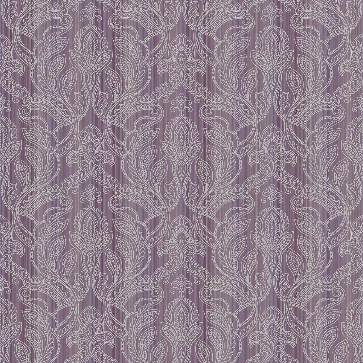 Galerie G34147 Nordic Elements Damask Purple Lilac Wallpaper G34147 Purple Lilac Wallpaper