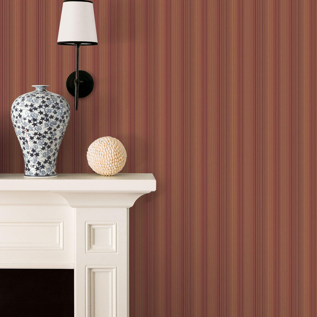 Galerie G34151 Nordic Elements Stripe Orange Wallpaper G34151 Orange Wallpaper