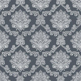 Galerie G56274 Damask Black Wallpaper