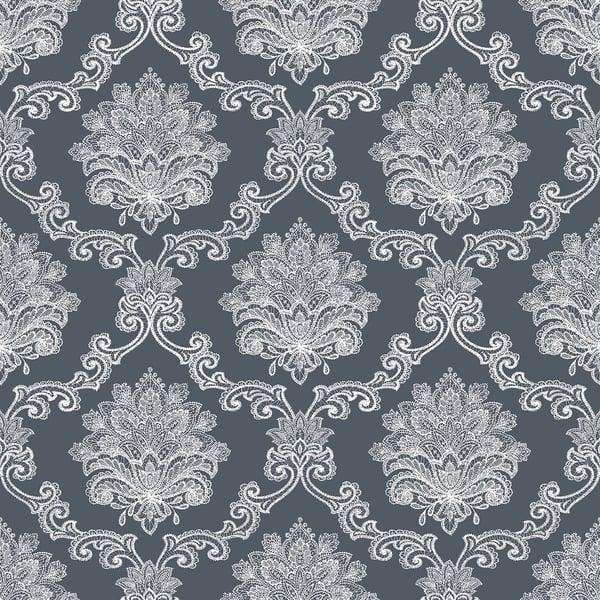 Galerie G56274 Damask Black Wallpaper