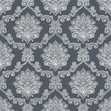 Galerie G56274 Nordic Elements Damask Black Wallpaper G56274 Black Wallpaper