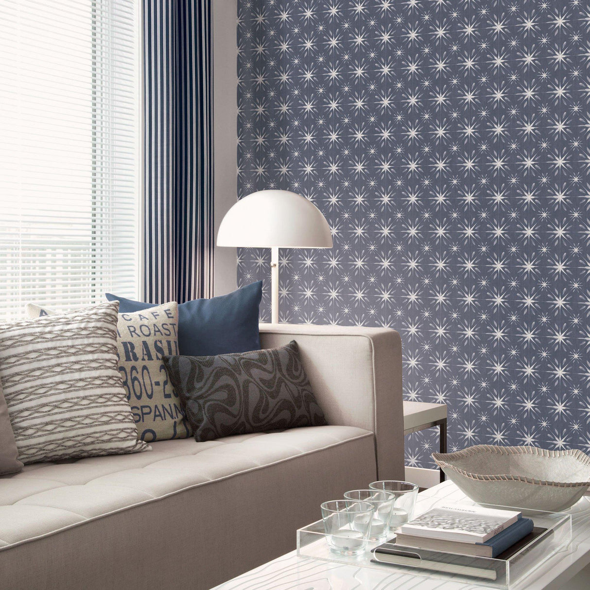 Galerie G56295 Nordic Elements Geometric Blue Wallpaper G56295 Blue Wallpaper