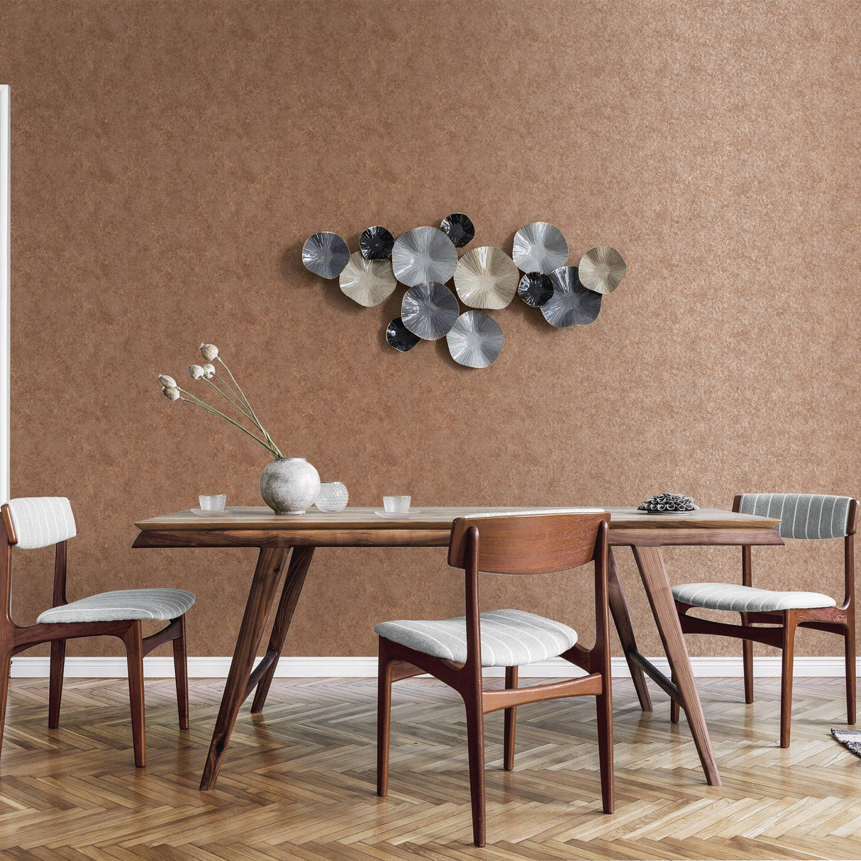 Galerie G67691 Special FX 2 Metallic Crackle Texture Orange Wallpaper G67691 Orange Wallpaper