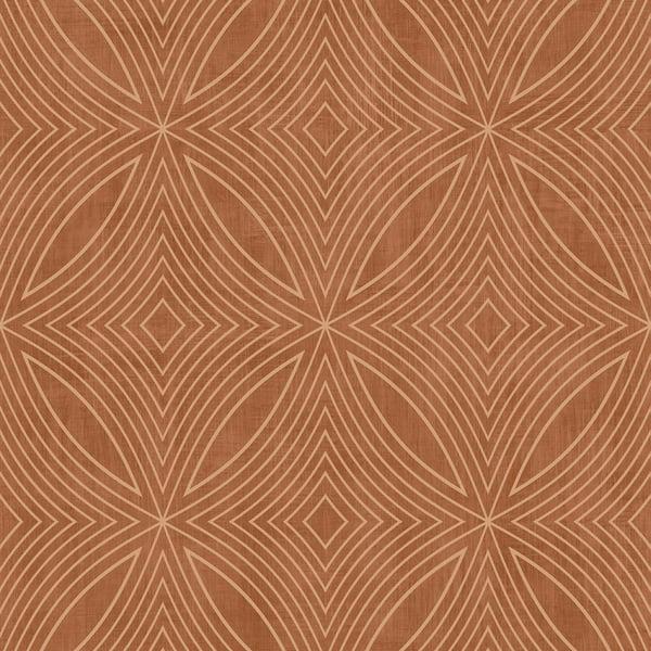 Galerie G67724 Metallic Spiral Orange Wallpaper