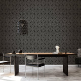Galerie G67732 Special FX 2 Metallic Spiral Black Wallpaper G67732 Black Wallpaper