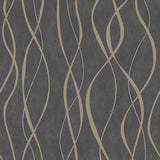 Galerie G67737 Glitter Ribbons Bronze Brown Wallpaper