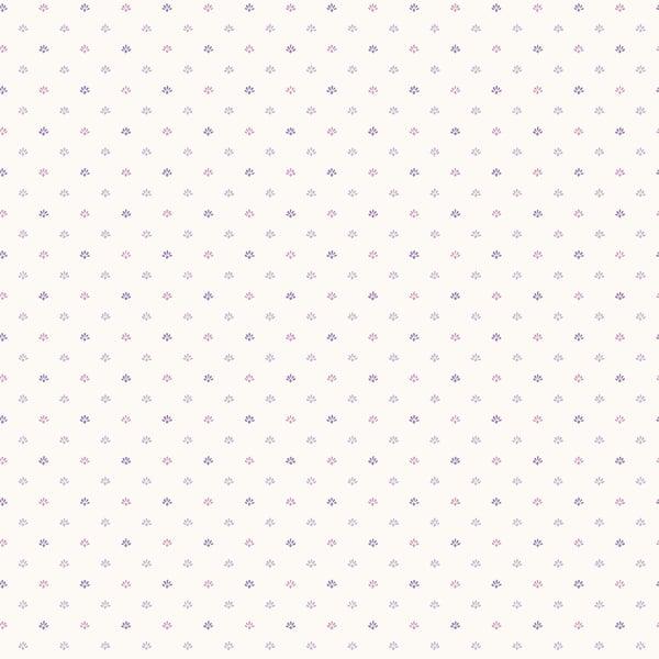 Galerie G67901 Mini Fan Motif Purple Lilac Wallpaper