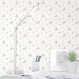 Galerie G67918 Miniatures 2 Small Floral Sprig White Wallpaper G67918 White Wallpaper