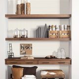 Galerie G68052 Smart Stripes 3 Breton Stripe Beige Wallpaper G68052 Beige Wallpaper