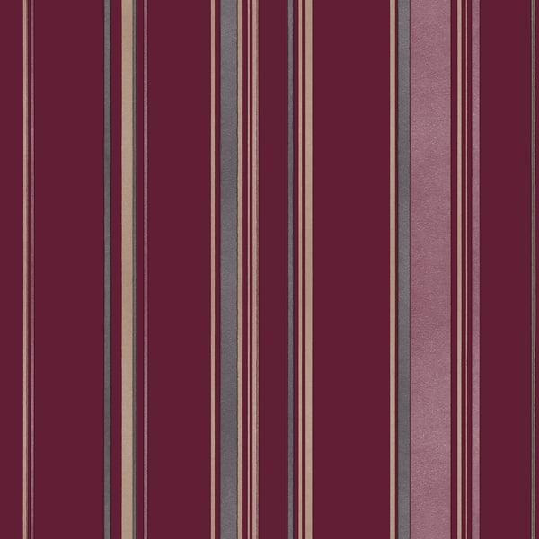 Galerie G68053 Casual Stripe Red Wallpaper