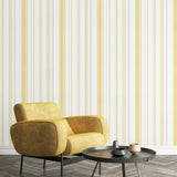 Galerie G68059 Smart Stripes 3 Casual Stripe Yellow Wallpaper G68059 Yellow Wallpaper
