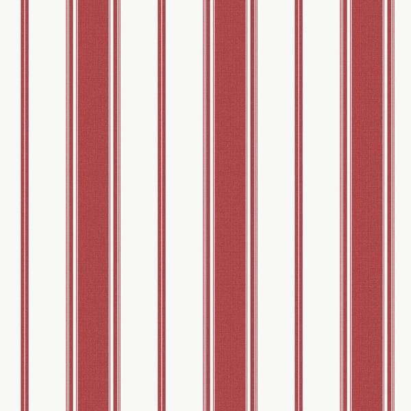 Galerie G68067 Heritage Stripe Red Wallpaper