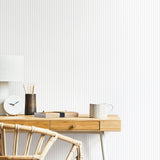 Galerie G68071 Smart Stripes 3 Shirt Stripe Silver Grey Wallpaper G68071 Silver Grey Wallpaper