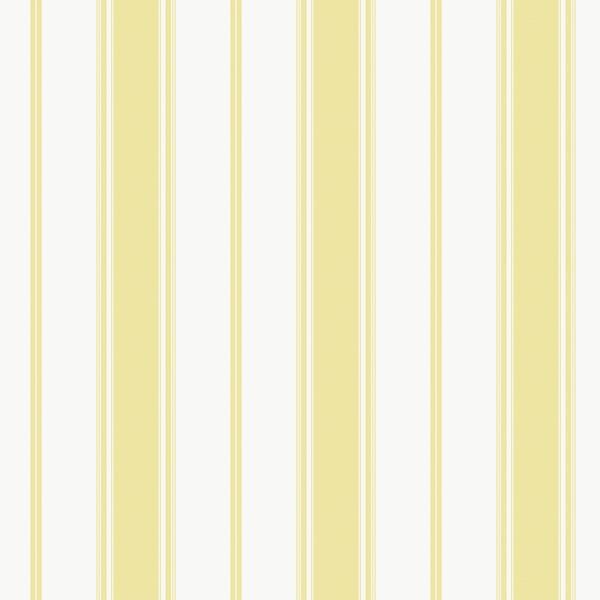 Galerie G68069 Heritage Stripe Yellow Wallpaper