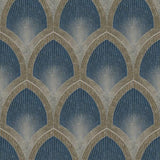 Galerie G68083 Nouveau Scallop Blue Wallpaper