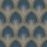 Galerie G68083 Special FX 2 Nouveau Scallop Blue Wallpaper G68083 Blue Wallpaper