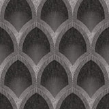 Galerie G68084 Nouveau Scallop Silver Grey Wallpaper