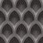 Galerie G68084 Special FX 2 Nouveau Scallop Silver Grey Wallpaper G68084 Silver Grey Wallpaper