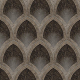 Galerie G68087 Special FX 2 Nouveau Scallop Bronze Brown Wallpaper G68087 Bronze Brown Wallpaper