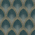 Galerie G68085 Nouveau Scallop Green Wallpaper