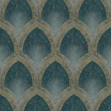Galerie G68085 Nouveau Scallop Green Wallpaper