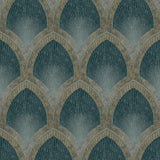 Galerie G68085 Special FX 2 Nouveau Scallop Green Wallpaper G68085 Green Wallpaper