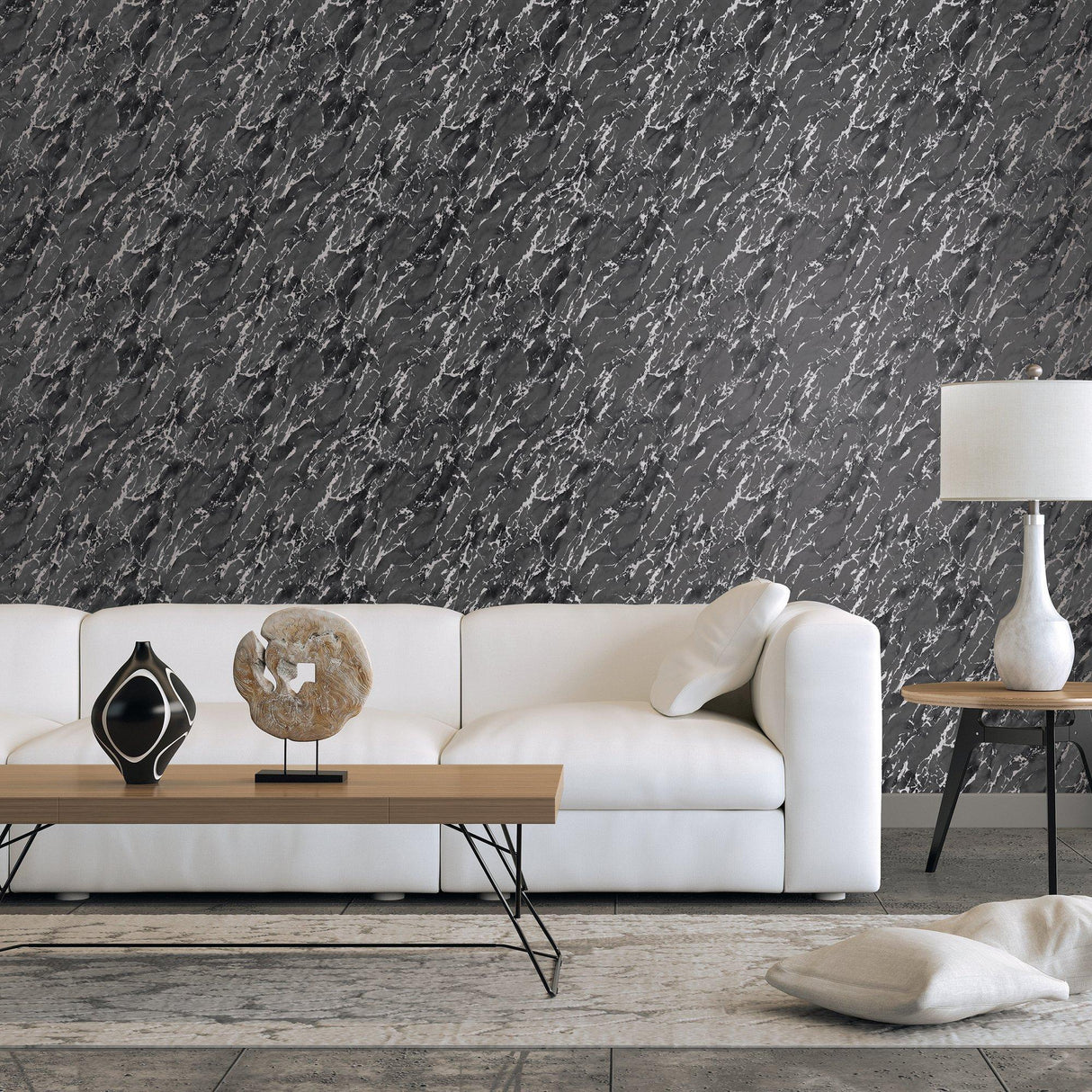 Galerie G68095 Special FX 2 Special Marble Black Wallpaper G68095 Black Wallpaper